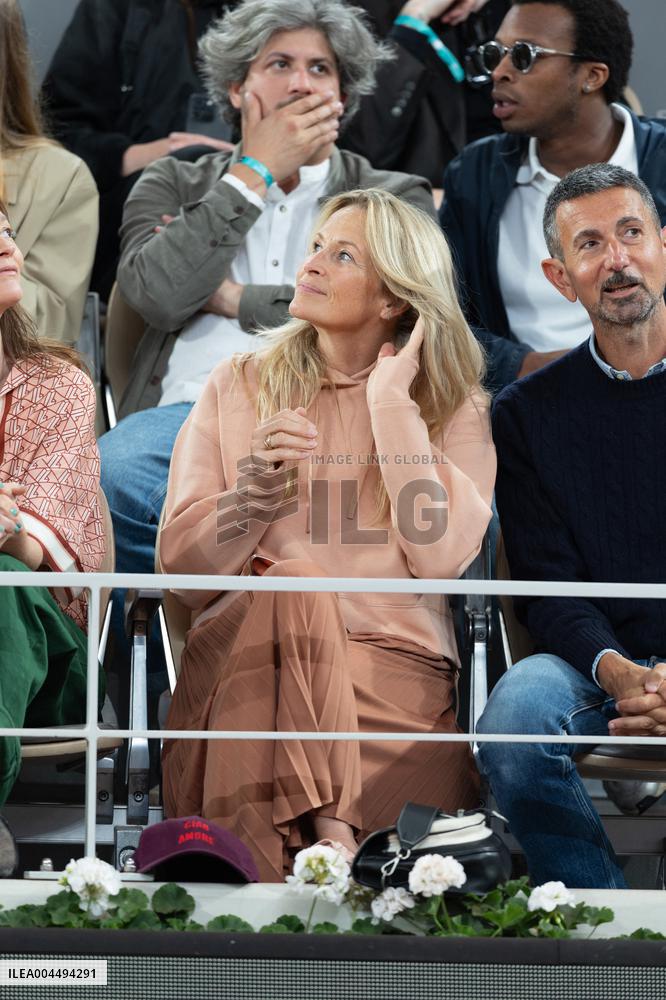 2025 French Open - Celebrities In Stands Day 12 NB