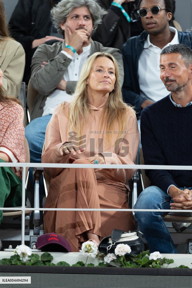 2025 French Open - Celebrities In Stands Day 12 NB