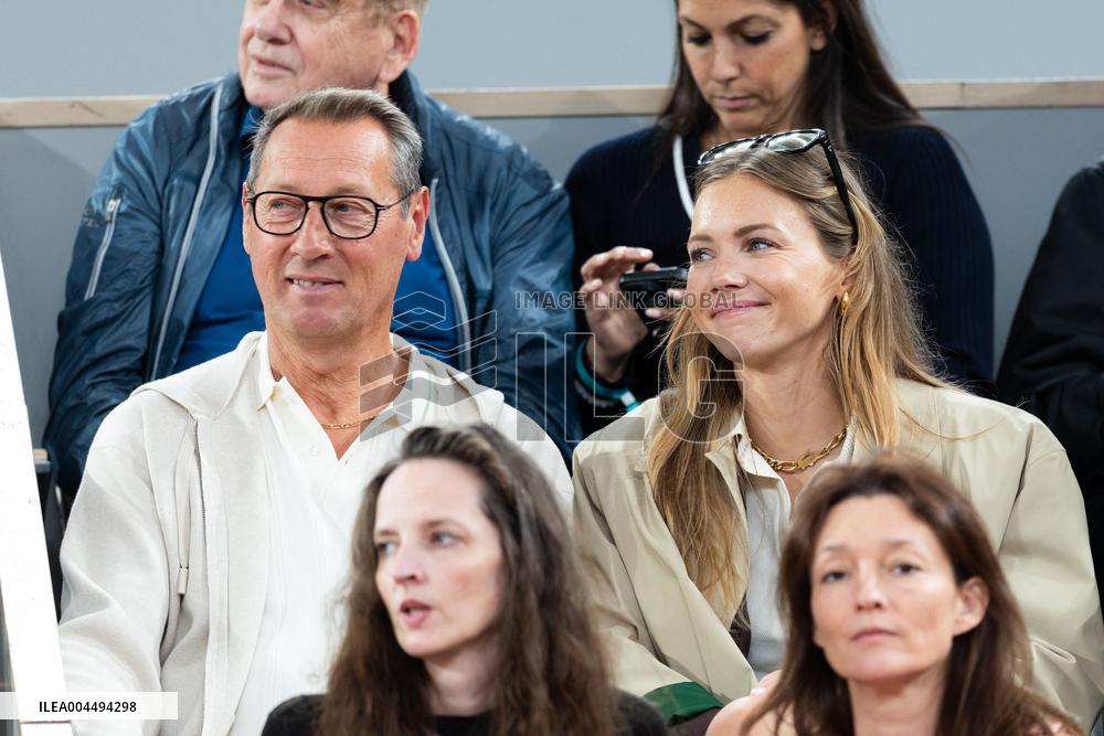 2025 French Open - Celebrities In Stands Day 12 NB