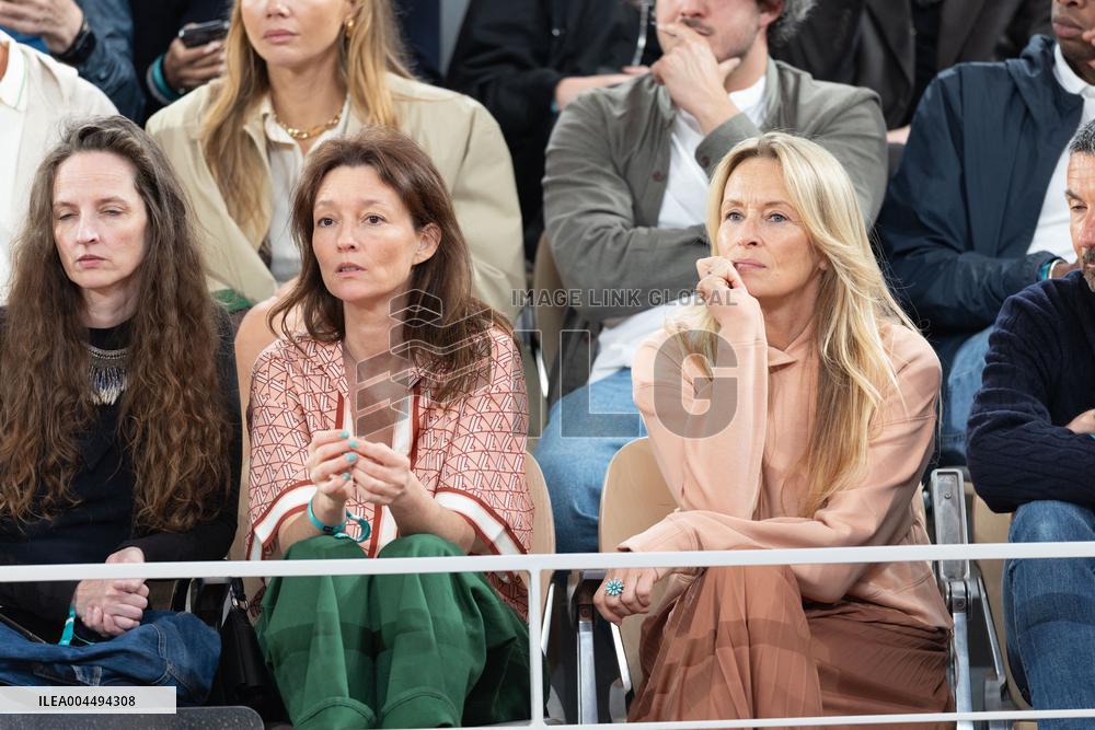 2025 French Open - Celebrities In Stands Day 12 NB