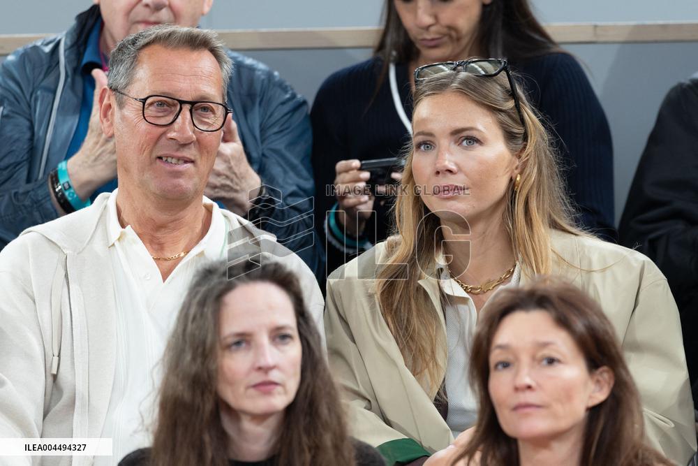 2025 French Open - Celebrities In Stands Day 12 NB