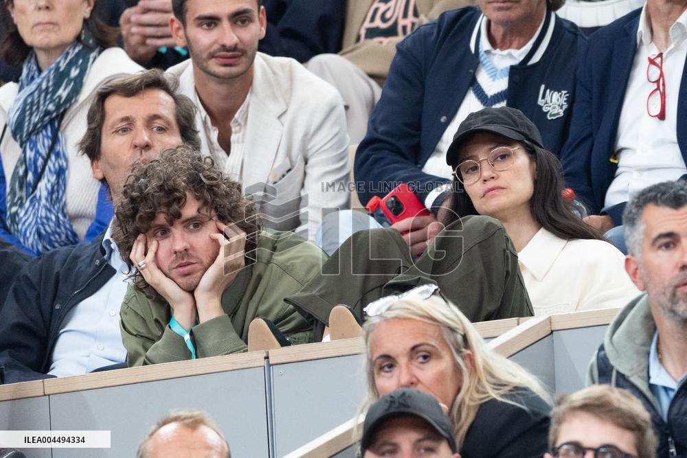 2025 French Open - Celebrities In Stands Day 12 NB
