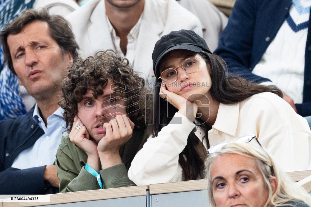 2025 French Open - Celebrities In Stands Day 12 NB