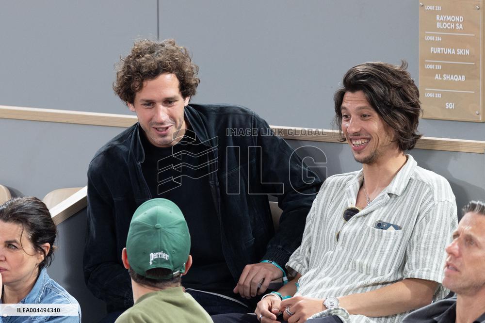 2025 French Open - Celebrities In Stands Day 12 NB