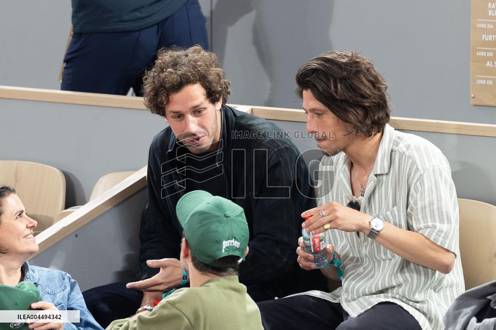 2025 French Open - Celebrities In Stands Day 12 NB