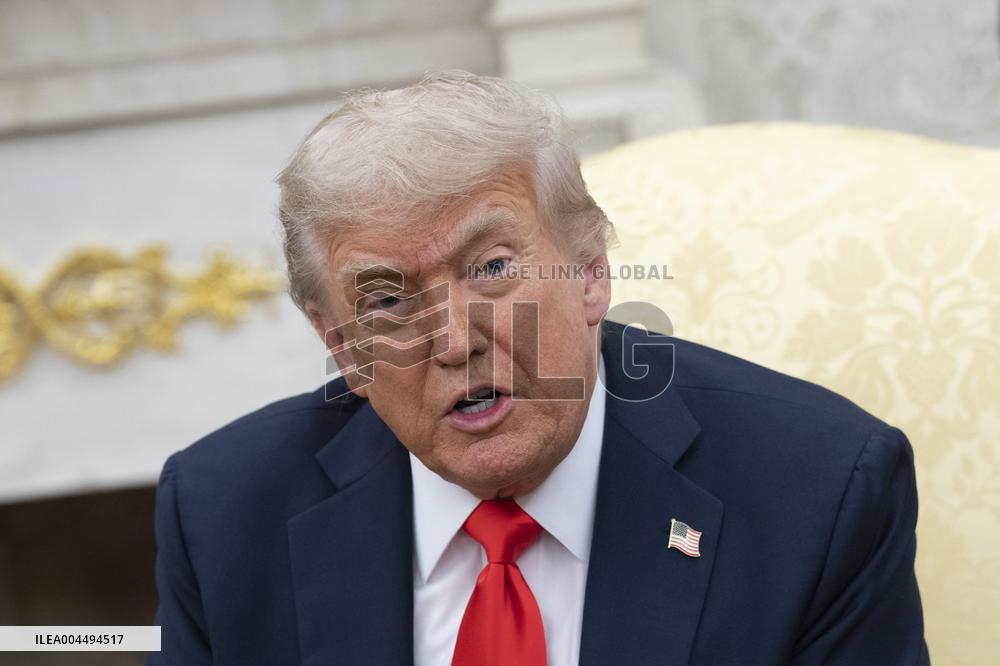 President Donald J Trump meets with Chancellor of Germany Friedrich Merz