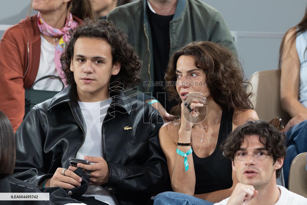 2025 French Open - Celebrities In Stand Day 12 NB