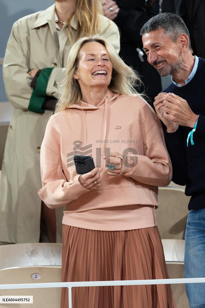 2025 French Open - Celebrities In Stand Day 12 NB