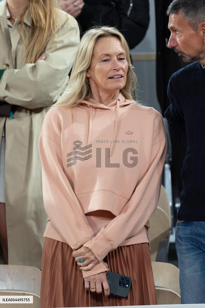 2025 French Open - Celebrities In Stand Day 12 NB