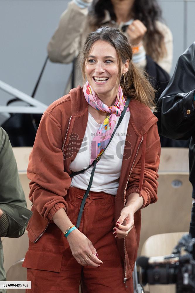 2025 French Open - Celebrities In Stand Day 12 NB