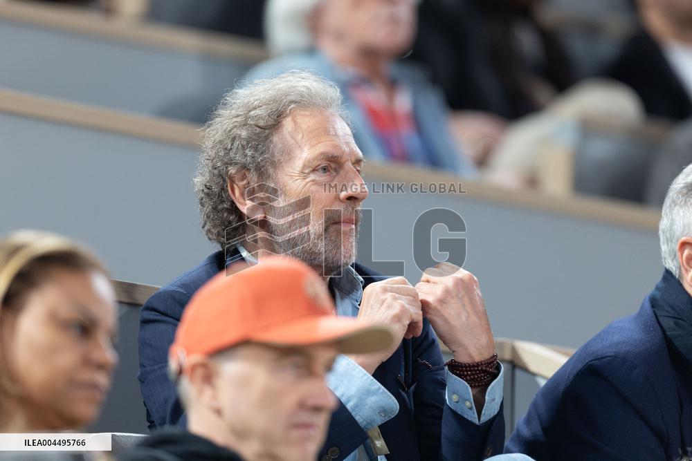 2025 French Open - Celebrities In Stand Day 12 NB