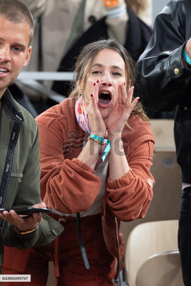 2025 French Open - Celebrities In Stand Day 12 NB