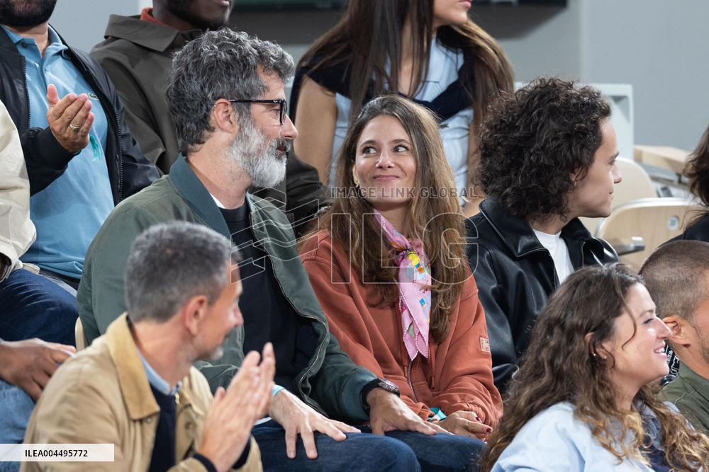 2025 French Open - Celebrities In Stand Day 12 NB