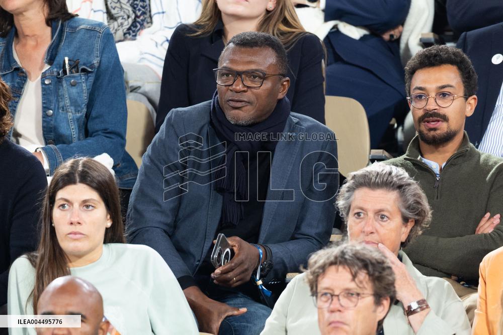 2025 French Open - Celebrities In Stand Day 12 NB