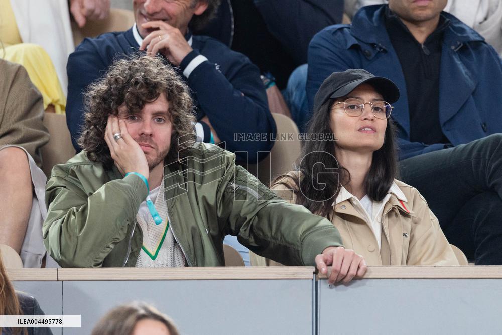 2025 French Open - Celebrities In Stand Day 12 NB