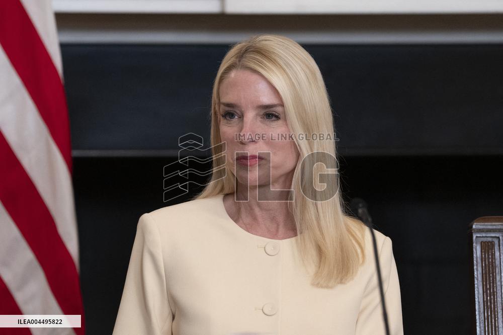 President Donald J Trump participates in a Roundtable Discussion with members of the Fraternal Order of Police