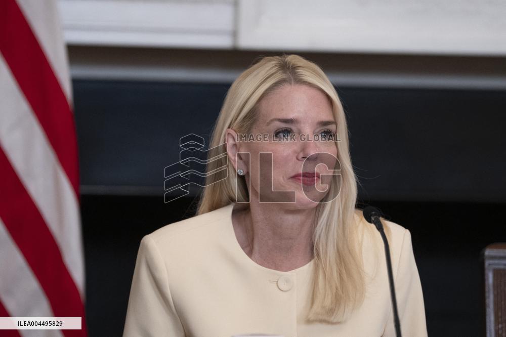 President Donald J Trump participates in a Roundtable Discussion with members of the Fraternal Order of Police