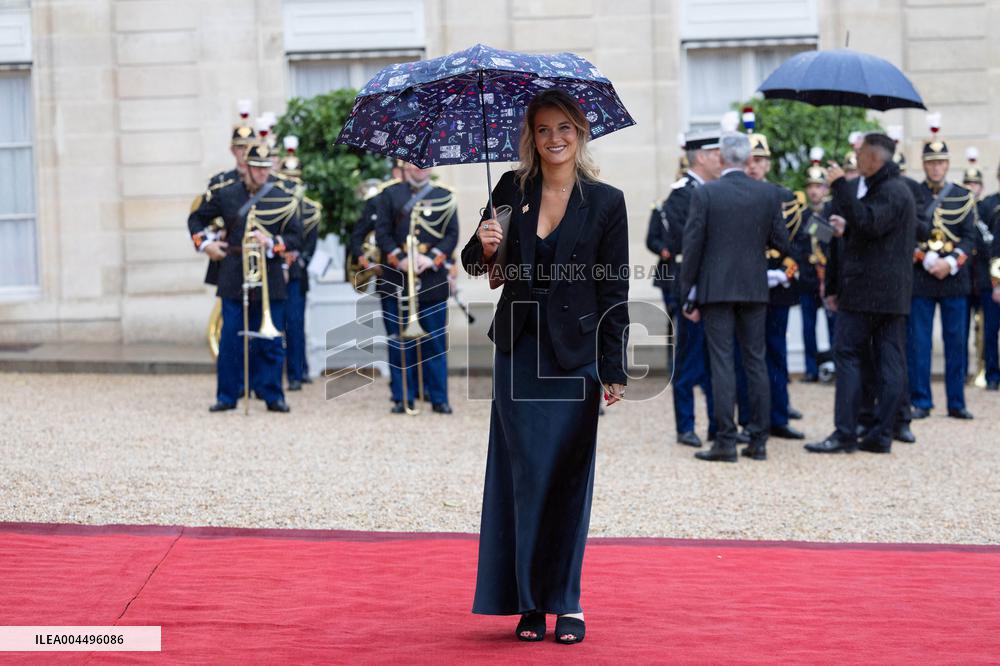 State diner with Brazilian President at the Elysee - Paris