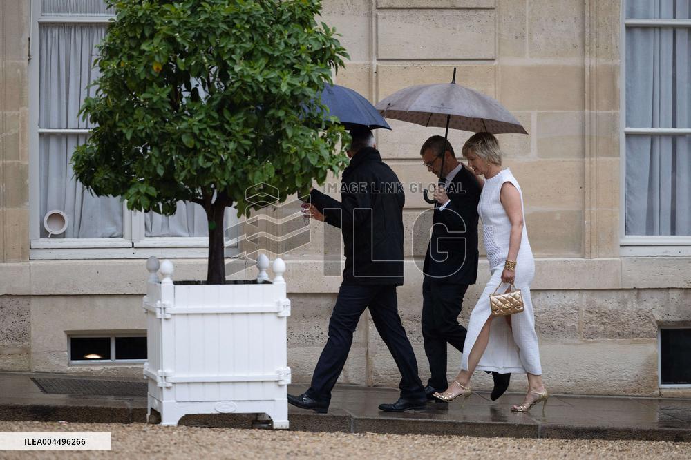 State diner with Brazilian President at the Elysee - Paris