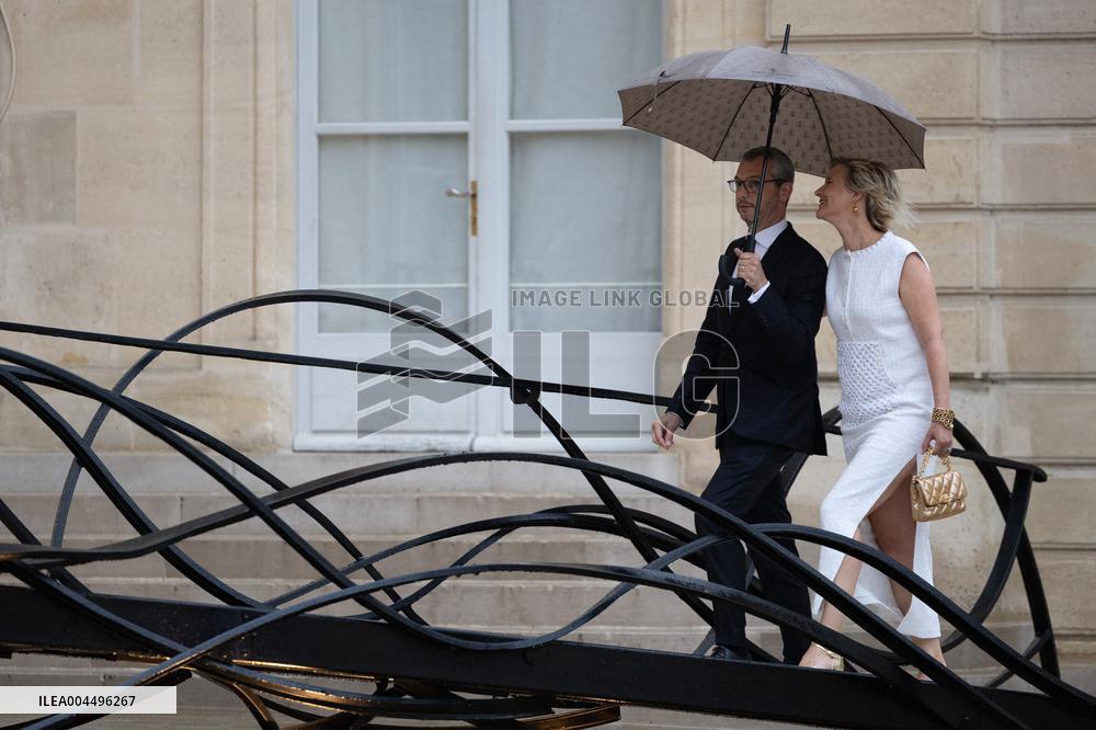 State diner with Brazilian President at the Elysee - Paris