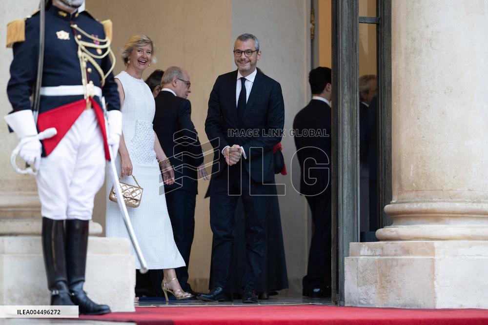 State diner with Brazilian President at the Elysee - Paris