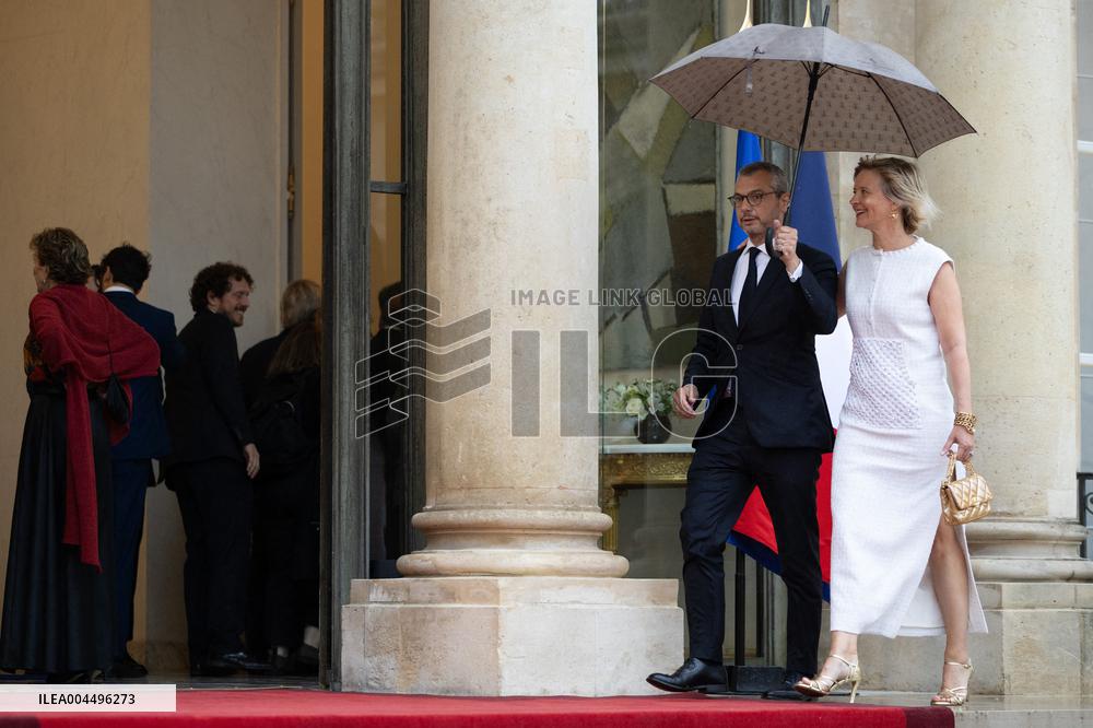 State diner with Brazilian President at the Elysee - Paris