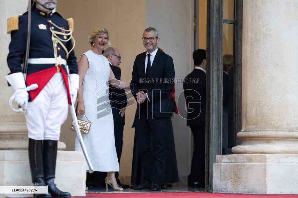 State diner with Brazilian President at the Elysee - Paris