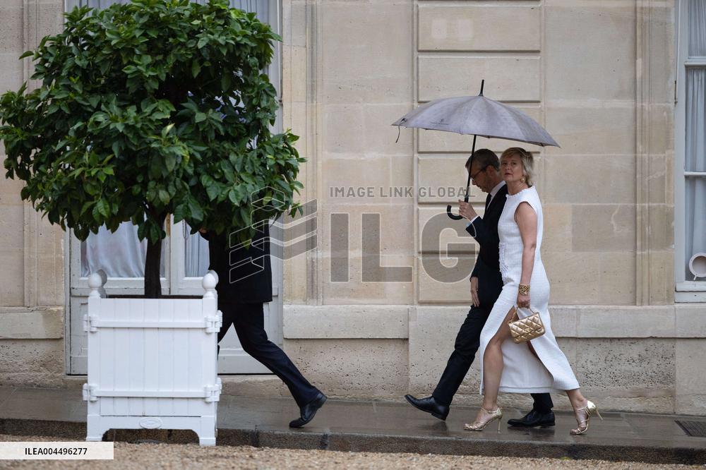 State diner with Brazilian President at the Elysee - Paris