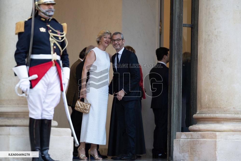 State diner with Brazilian President at the Elysee - Paris