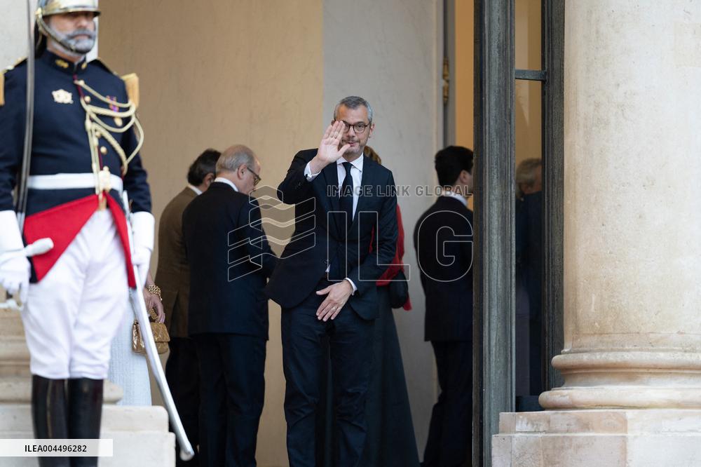 State diner with Brazilian President at the Elysee - Paris