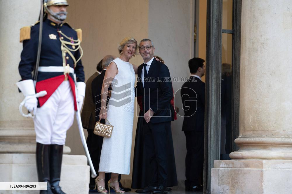 State diner with Brazilian President at the Elysee - Paris