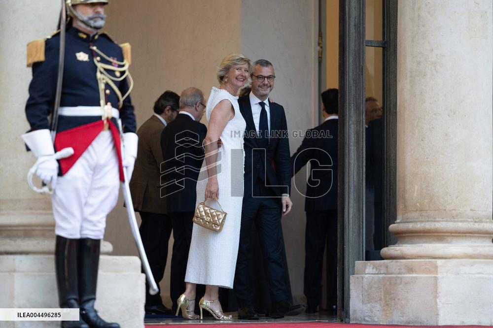 State diner with Brazilian President at the Elysee - Paris