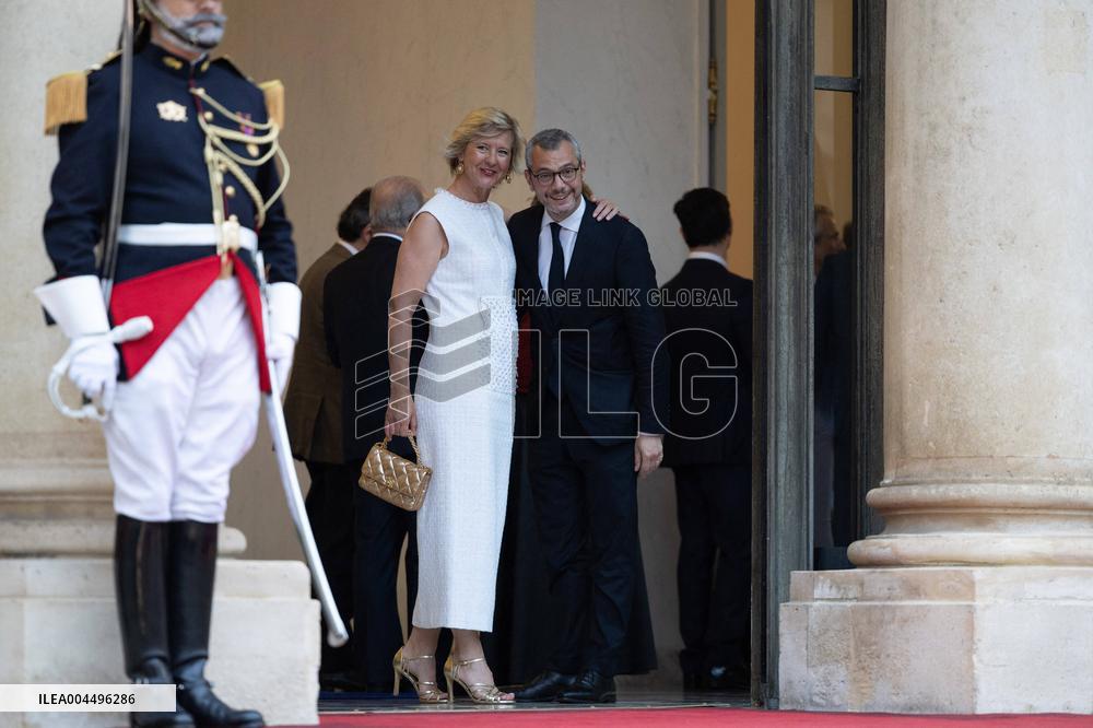 State diner with Brazilian President at the Elysee - Paris
