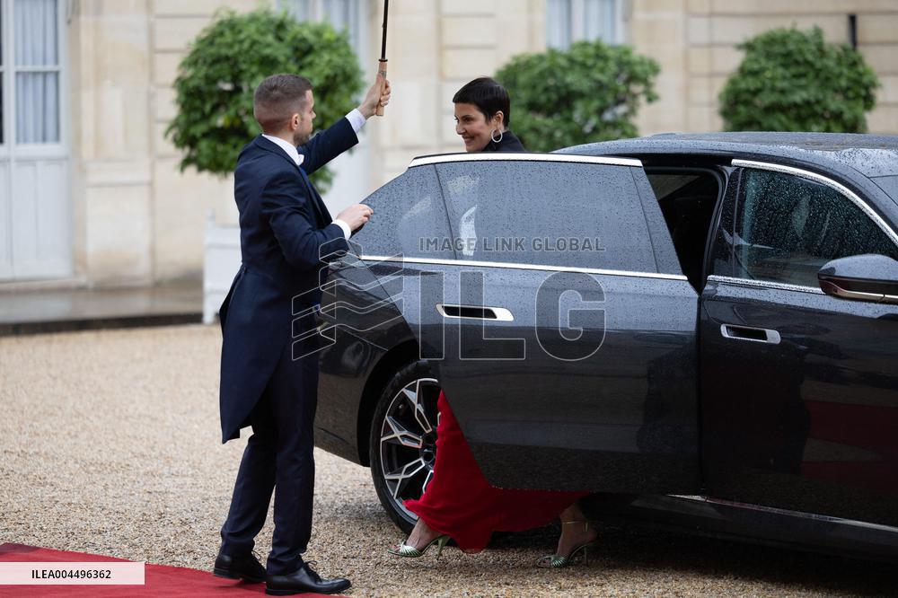 State diner with Brazilian President at the Elysee - Paris