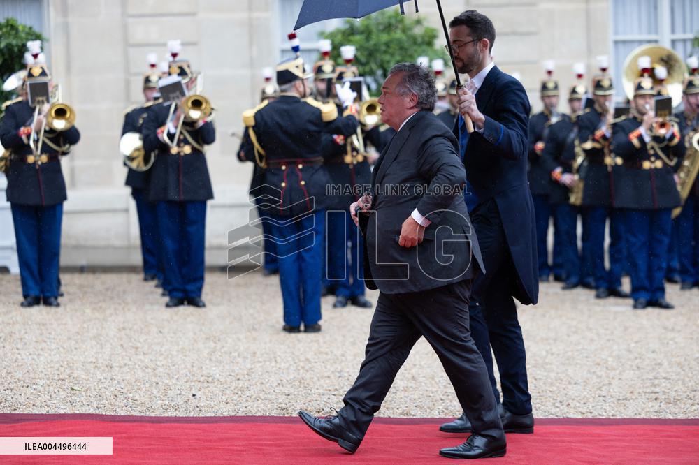 State diner with Brazilian President at the Elysee - Paris