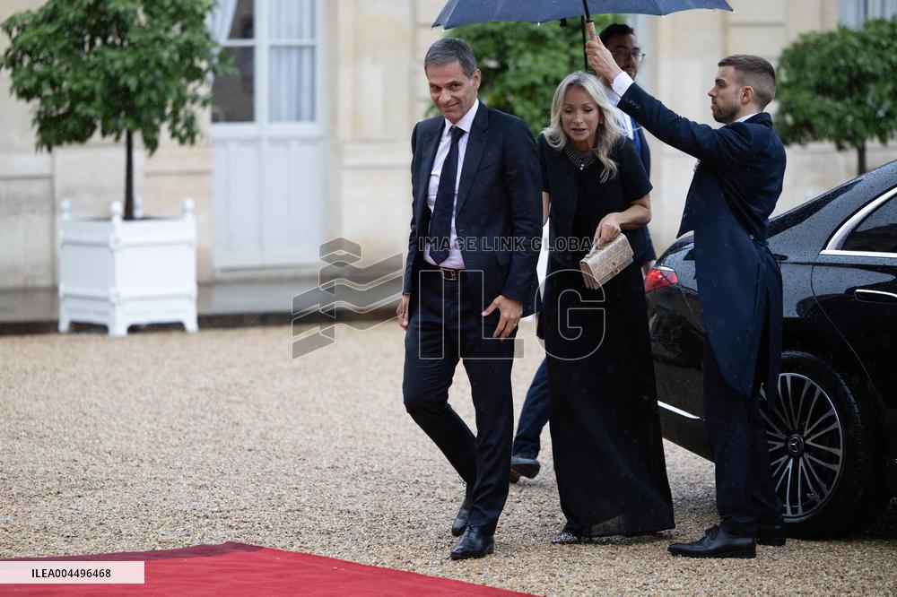 State diner with Brazilian President at the Elysee - Paris