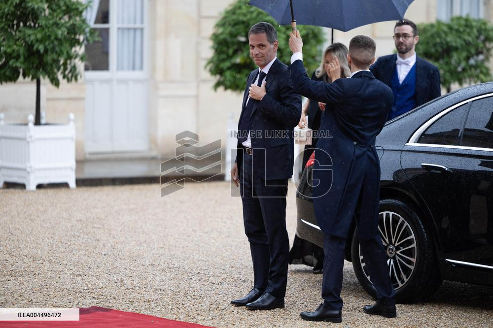 State diner with Brazilian President at the Elysee - Paris