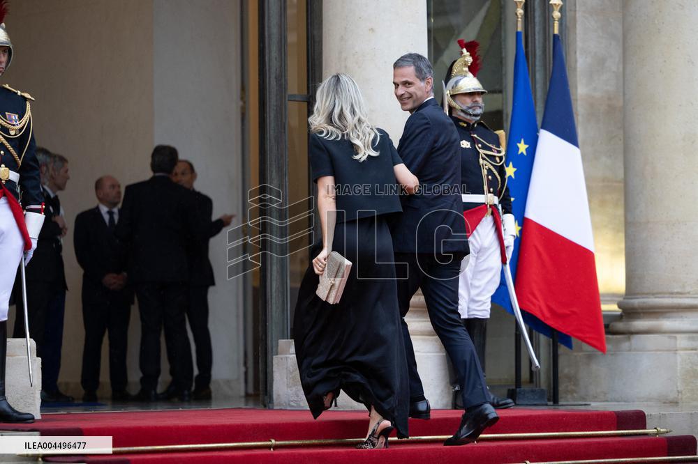 State diner with Brazilian President at the Elysee - Paris
