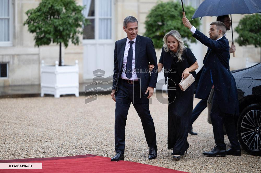 State diner with Brazilian President at the Elysee - Paris