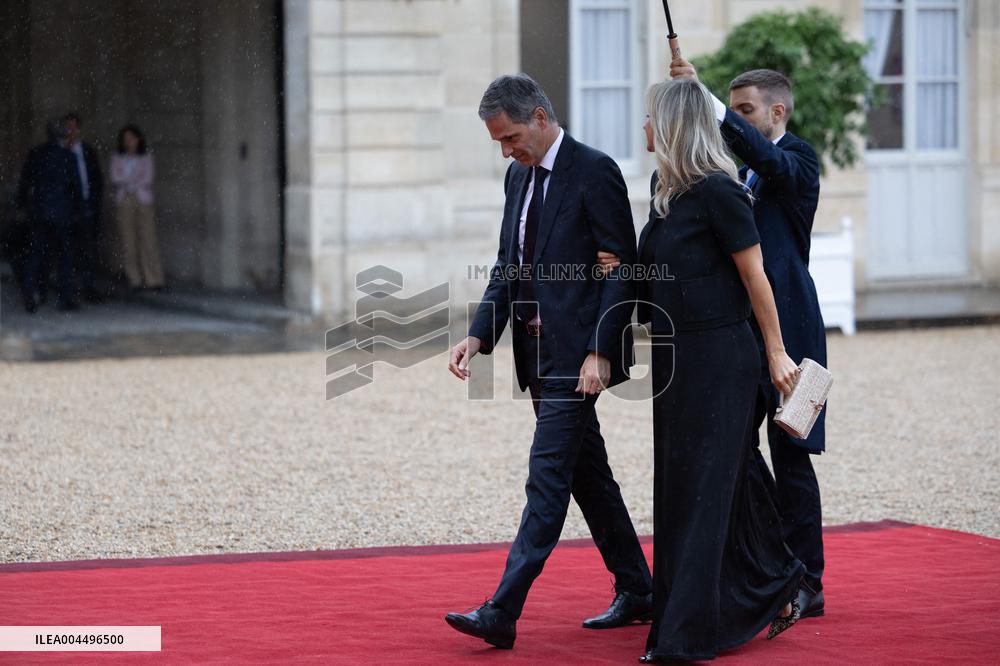 State diner with Brazilian President at the Elysee - Paris