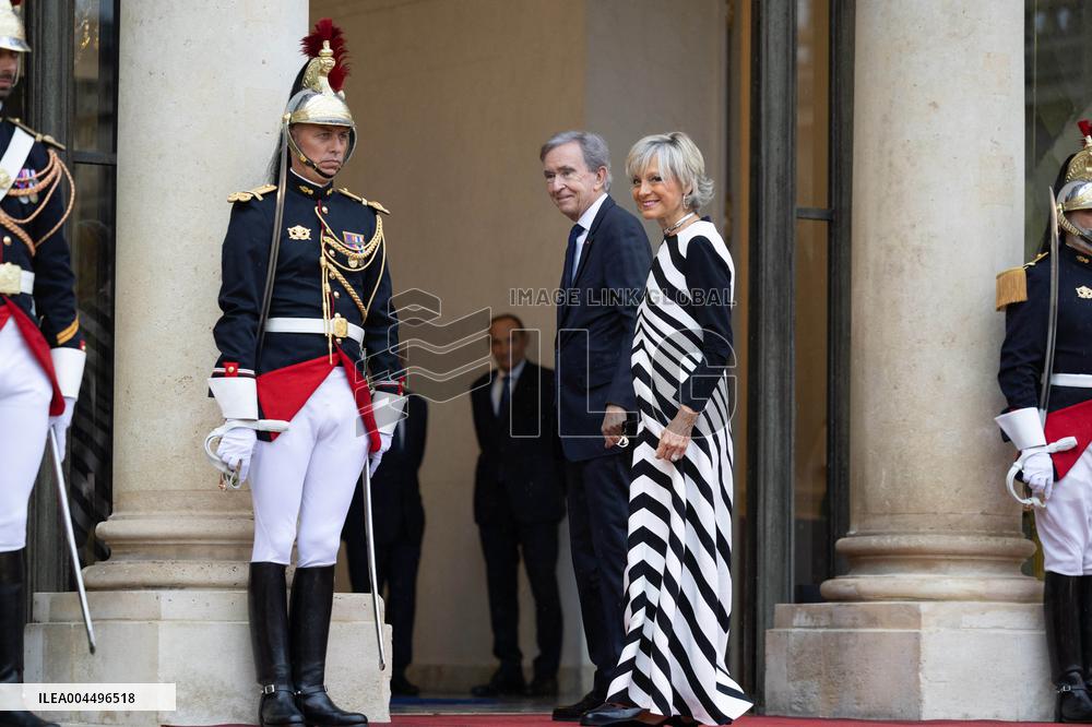 State diner with Brazilian President at the Elysee - Paris