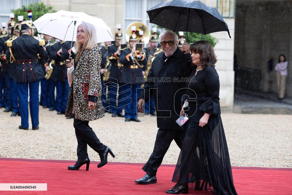 State diner with Brazilian President at the Elysee - Paris