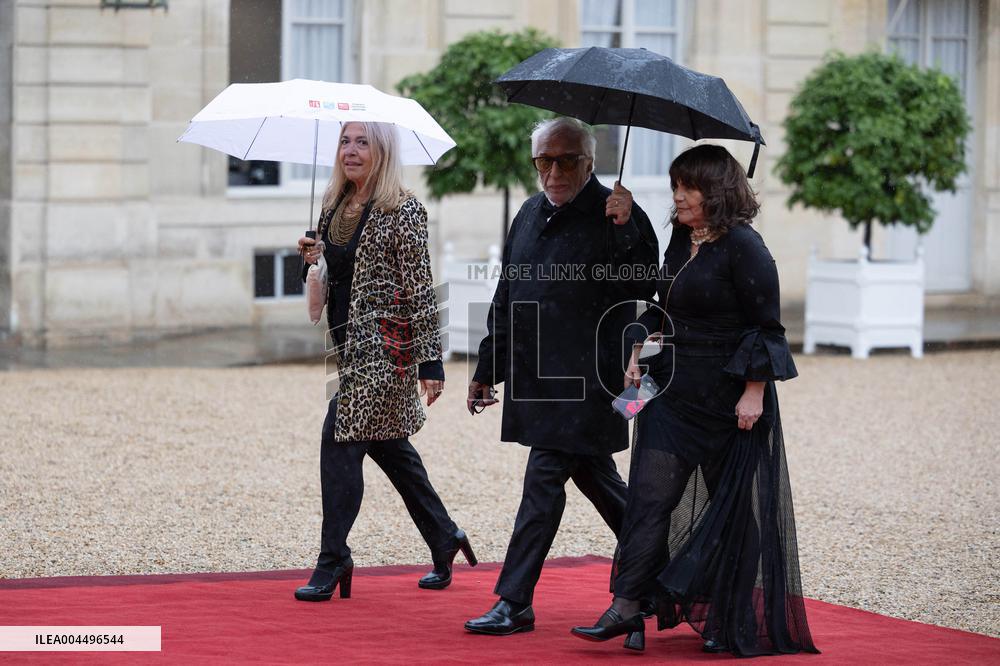 State diner with Brazilian President at the Elysee - Paris