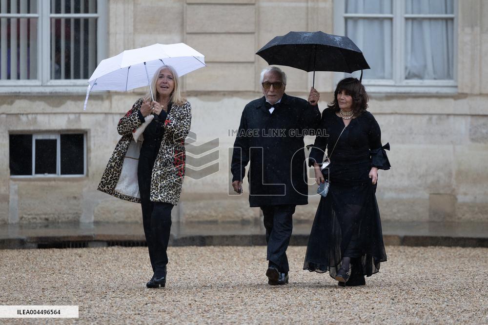 State diner with Brazilian President at the Elysee - Paris