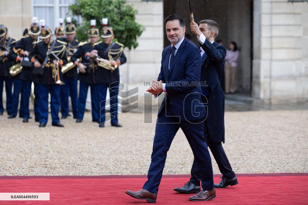 State diner with Brazilian President at the Elysee - Paris