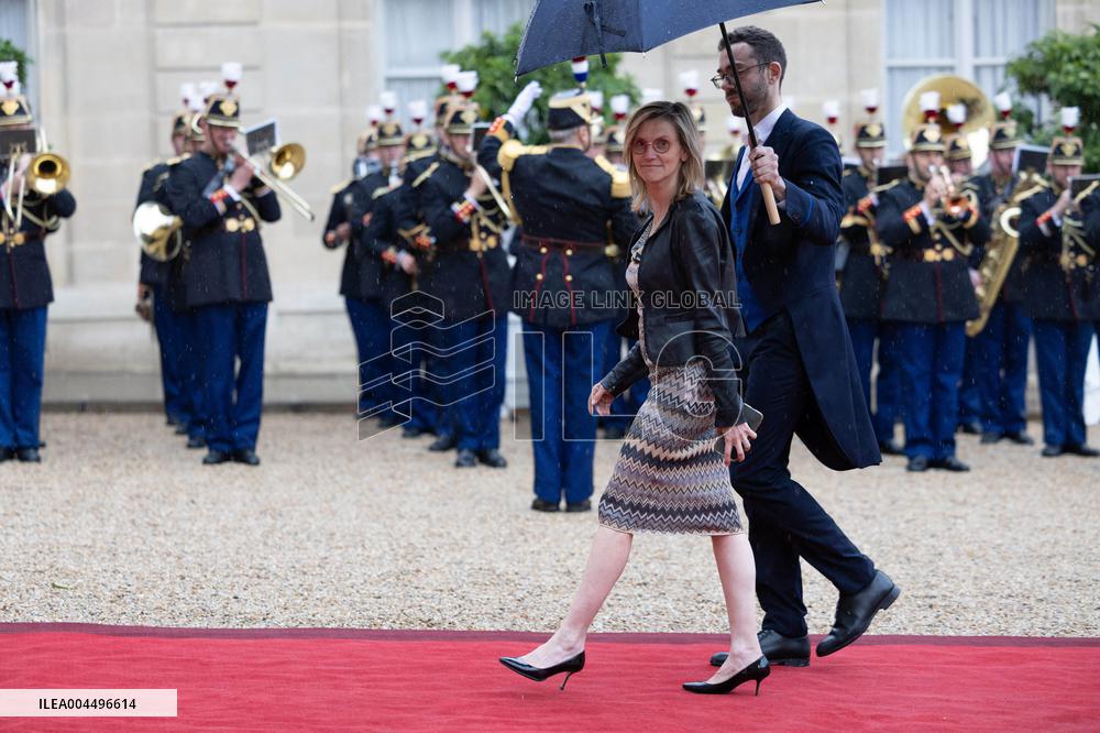 State diner with Brazilian President at the Elysee - Paris