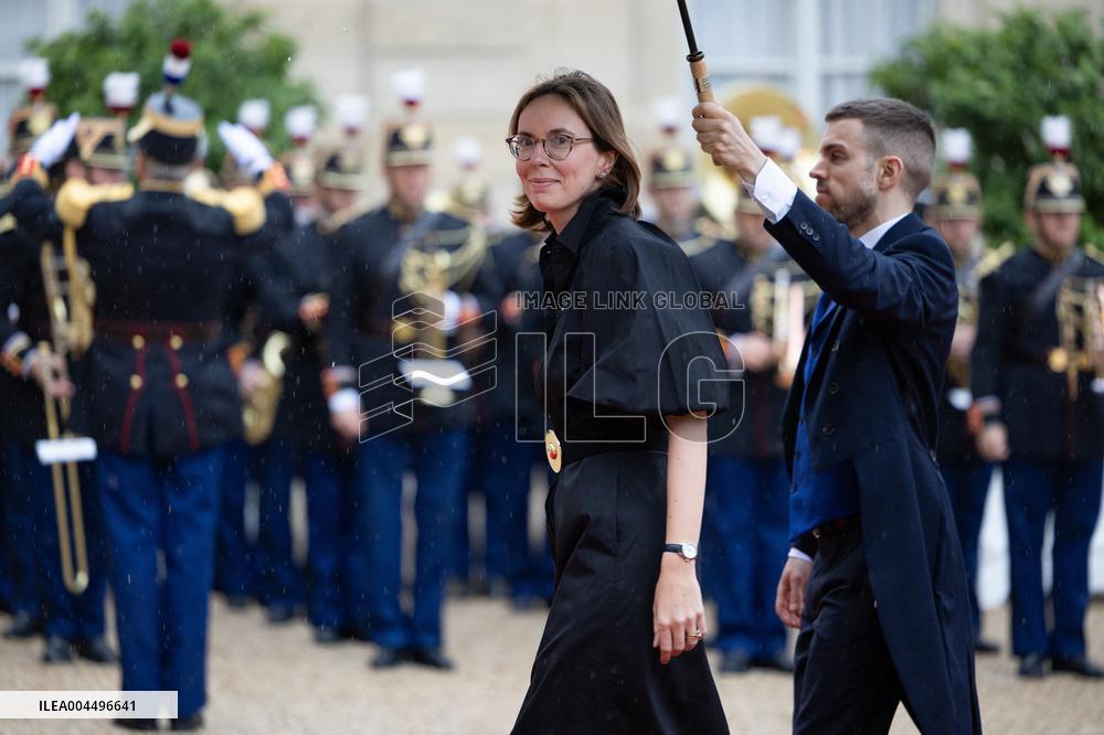 State diner with Brazilian President at the Elysee - Paris