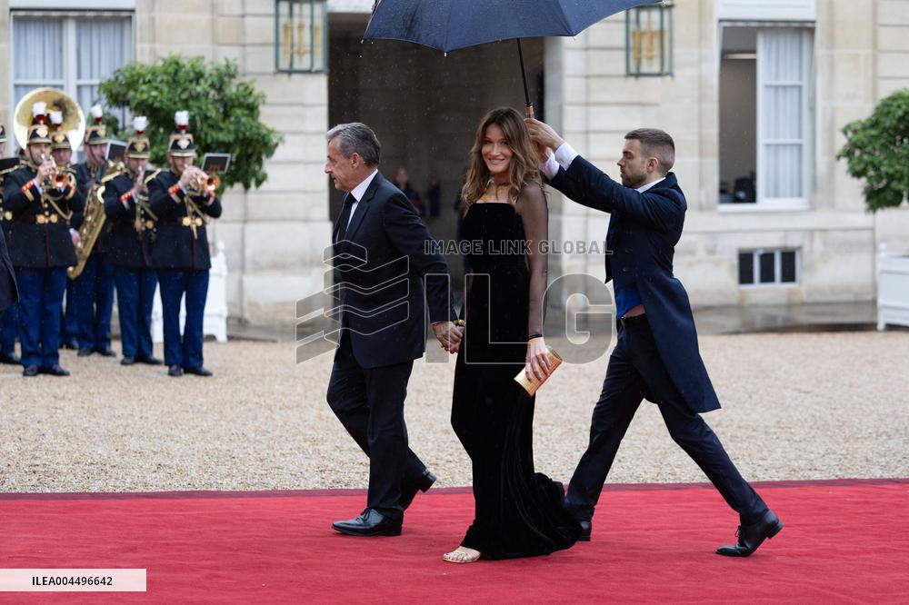 State diner with Brazilian President at the Elysee - Paris