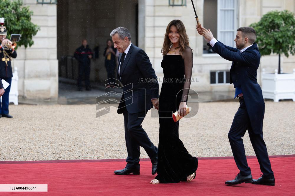 State diner with Brazilian President at the Elysee - Paris