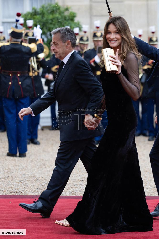 State diner with Brazilian President at the Elysee - Paris